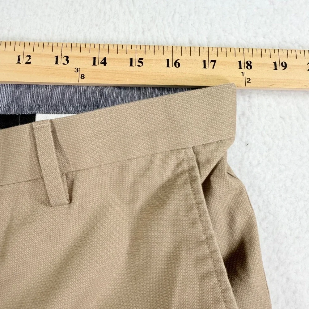 Banana Republic Kentfield Pant Men 34x32 Khaki Tan Cotton Blend Chino Straight